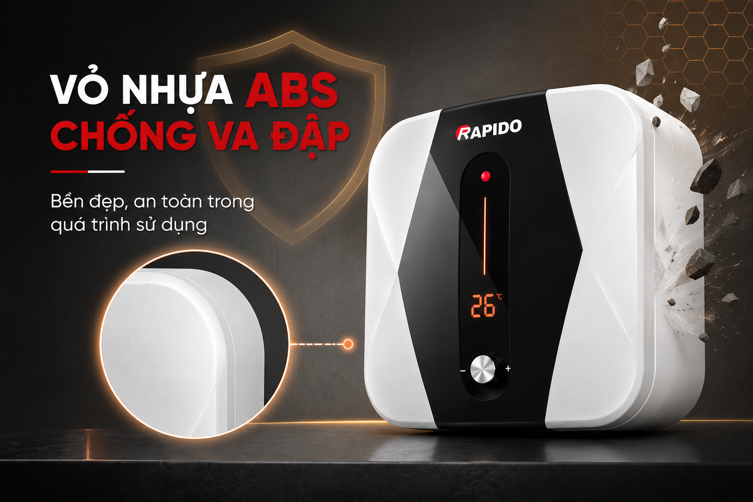 Bình nước nóng Rapido SD20L 11 d521239e fa20 4c3e 87a8 b779877d99c1