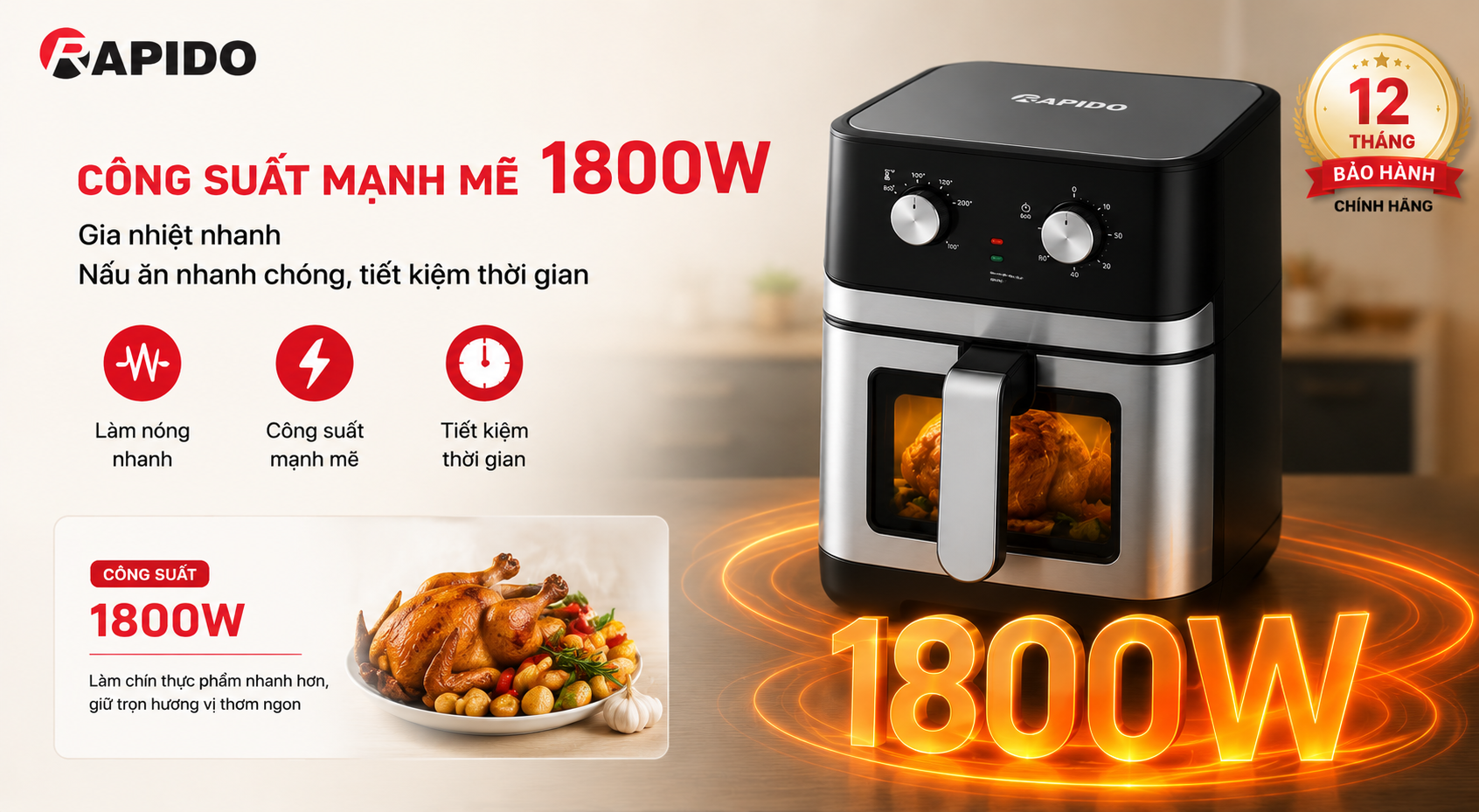 Nồi chiên không dầu Rapido RAF 8.0M 13 1d3a96ee b9e4 4824 8db3 f5cd55a18d47