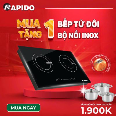 Mua bếp từ tặng bộ nồi inox