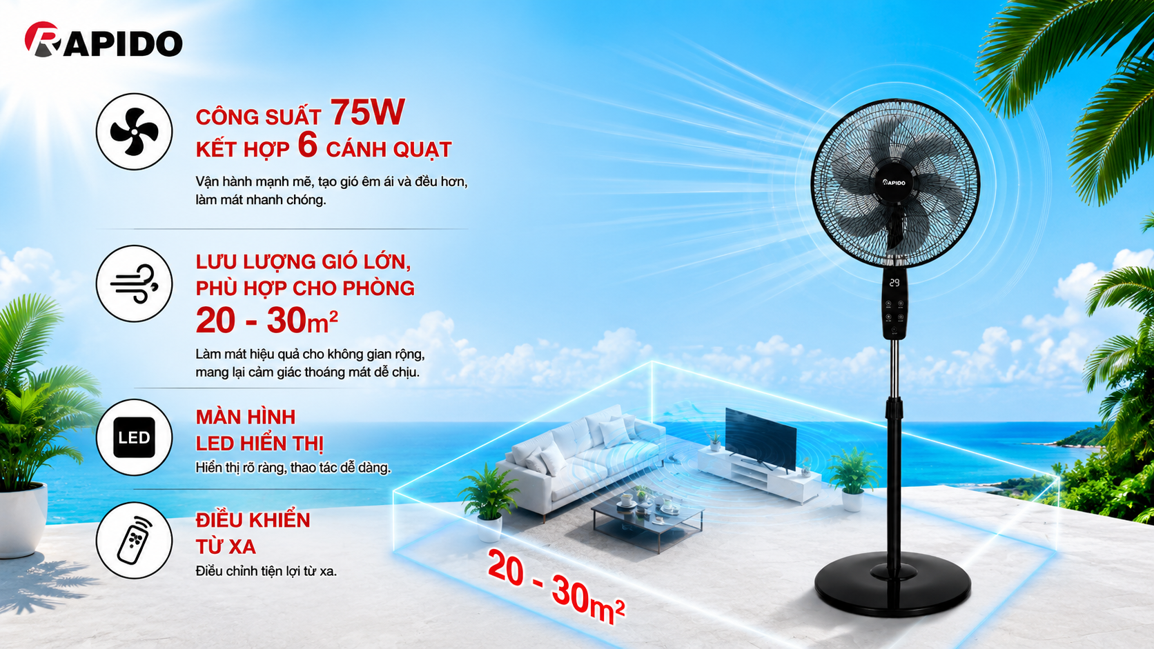 Quạt đứng Rapido FWF - 50PBD 15 e03a374d 305f 4b3f b82b 9e229566d2e9