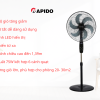 3 cap do gio tang giam Hen gio tat de dang su dung Man hinh LED hien thi Dieu khien tu xa Dieu chinh chieu cao den 139m Cong suat 75W ket hop 6 canh quat Luu luong gio lon phu