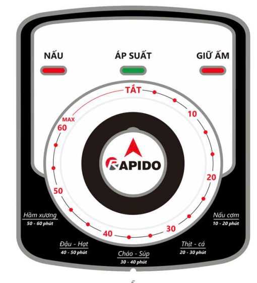 Nồi áp suất Rapido RPC 900M