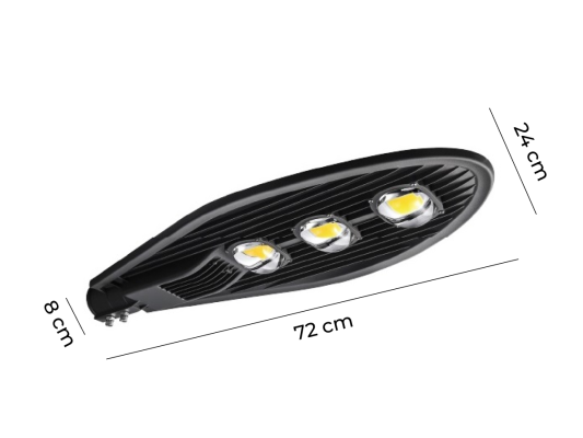 DEN LED NGOAI TROI 150W Model RLST 150W kich thuoc1