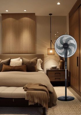 Cách chọn quạt đúng: 6 bí quyết giữ mát cho mùa hè 3 Ảnh 2: mẫu quạt được tích hợp đa chức năng phù hợp với phòng ngủ nhỏ