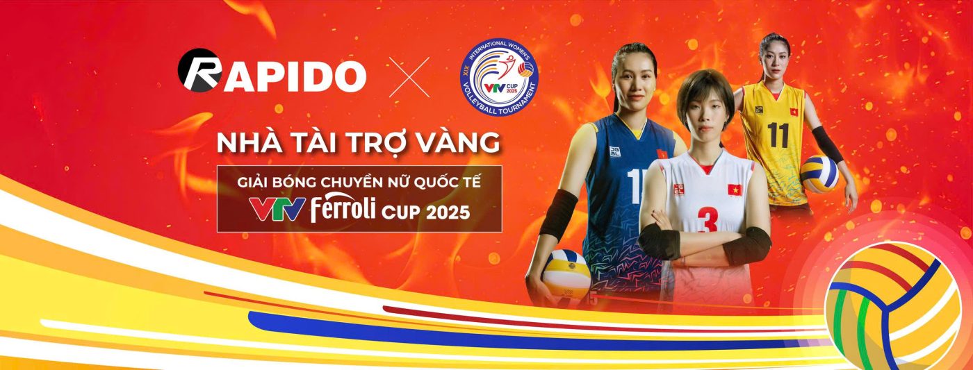 Rapido tài trợ vàng giải bóng chuyền nữ VTV Ferroli Cup 2025