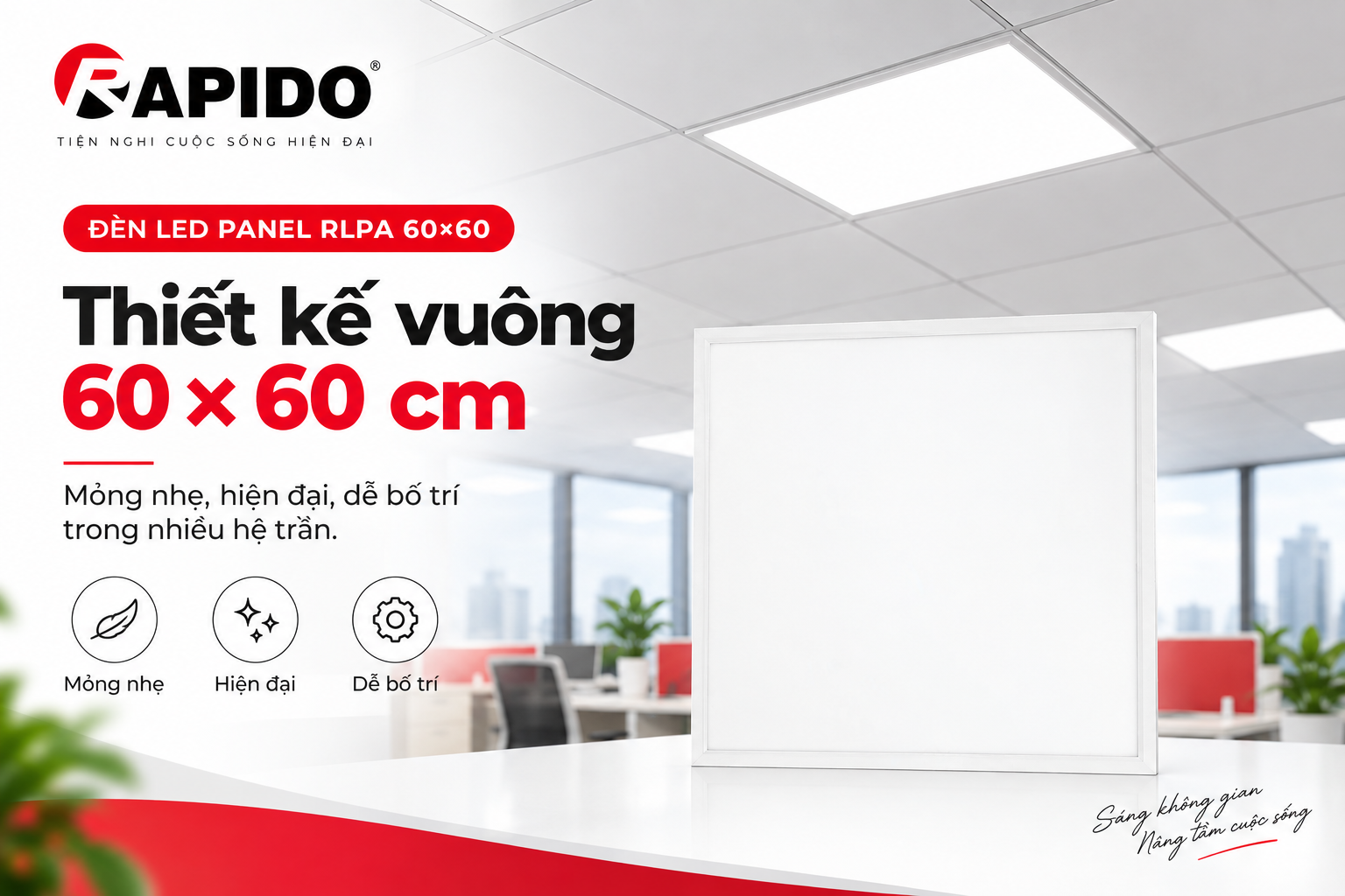Đèn LED panel RLPA 60x60 12 fe357602 51dc 4e05 8014 5e996b26c39e