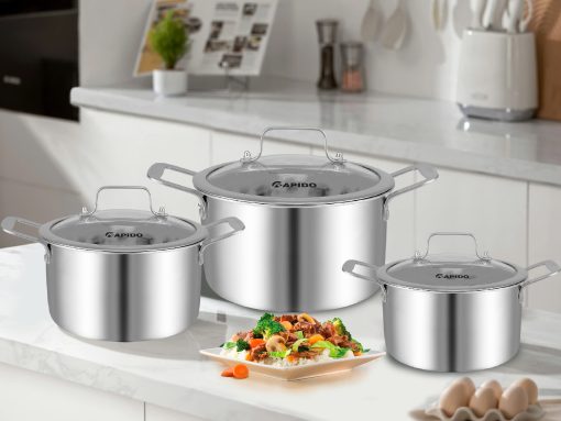Bộ nồi inox 3 chiếc RK202224