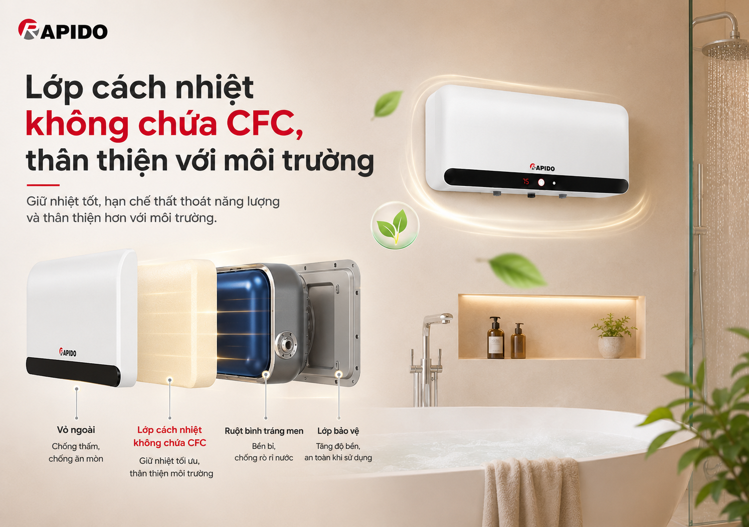 Bình nước nóng Rapido HA 15L (Ag+, hiển thị nhiệt độ) 12 0a5a317f 5ee9 4c0b b7a9 a3964e71e743