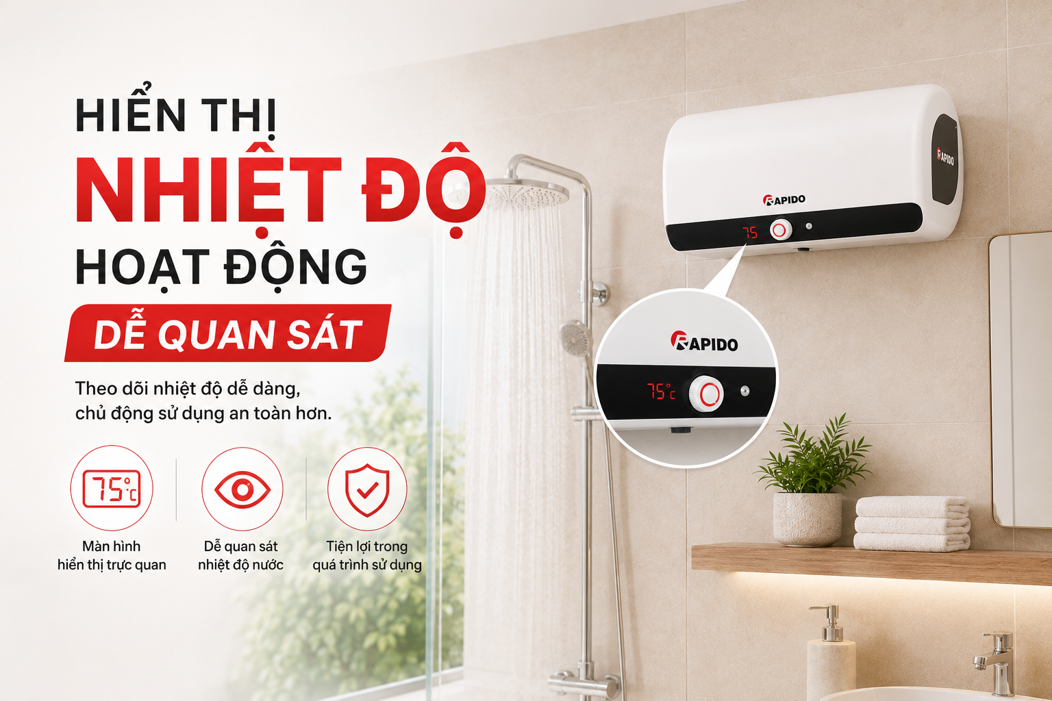 Bình nước nóng Rapido HA 15L (Ag+, hiển thị nhiệt độ) 14 3cf3316e 52b9 40ed bbe1 a6f30f358f6c