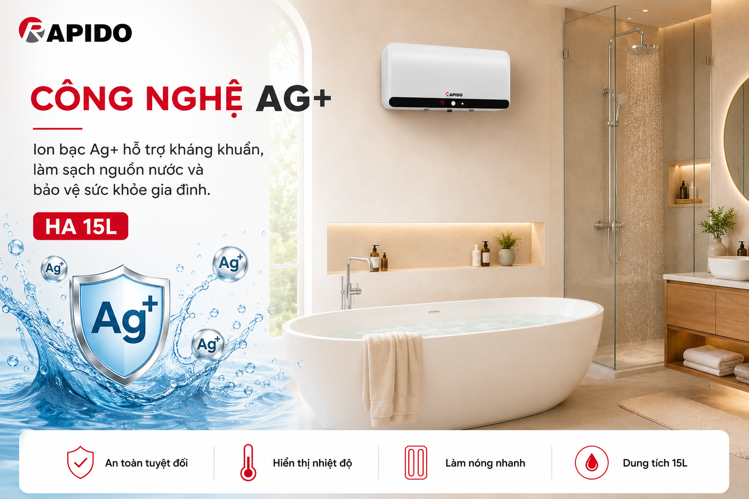 Bình nước nóng Rapido HA 15L (Ag+, hiển thị nhiệt độ) 10 65230d91 6caf 4f71 8bfc ea5ce2e8c89f