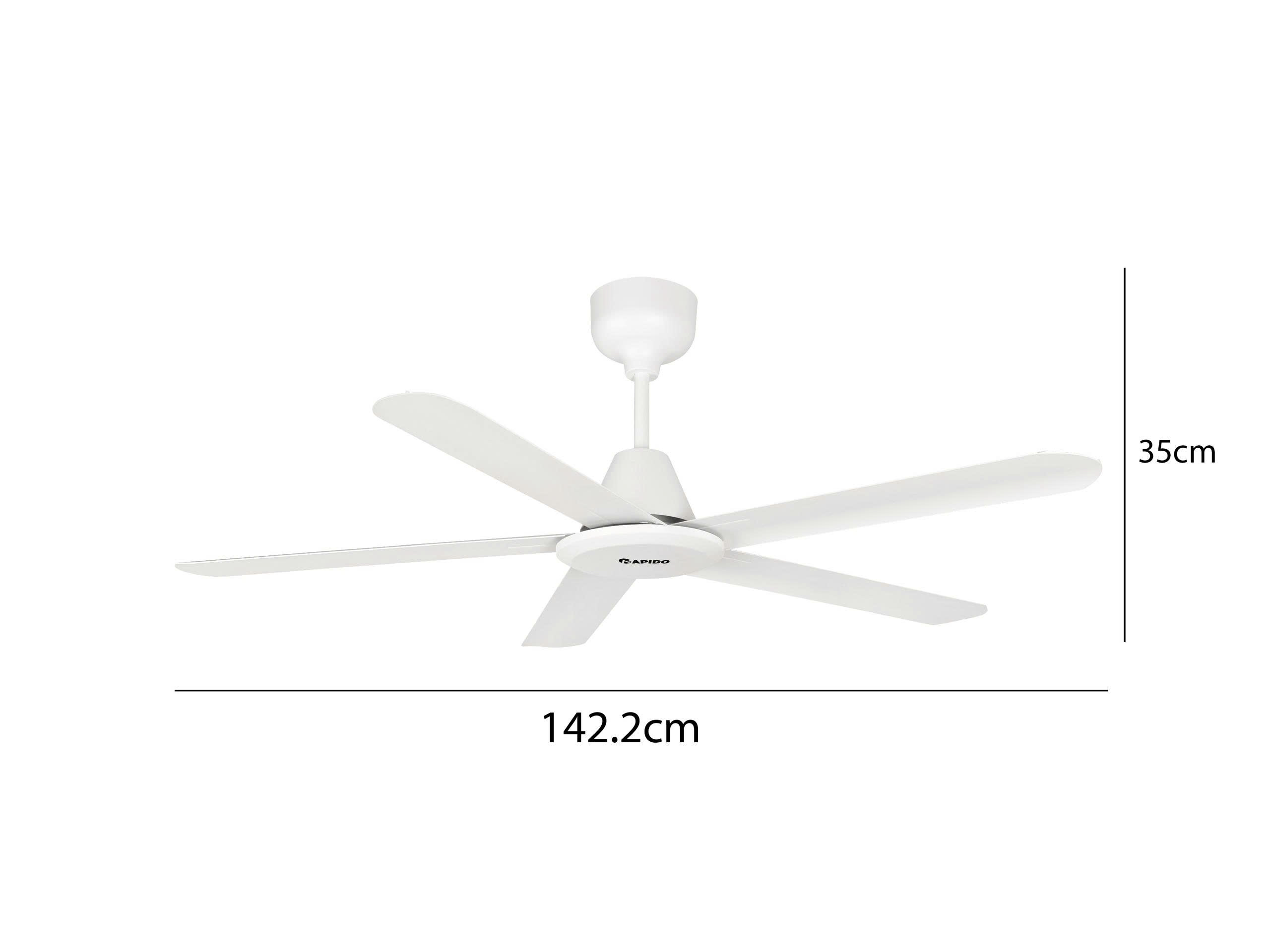 Quạt trần Rapido RCF-5W A56 Quạt trần Rapido RCF-5W A56
