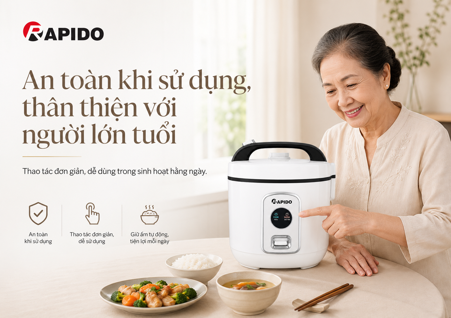 Nồi cơm điện lòng inox 1.8 Lít Rapido RC - 1.8M2S 14 52c851b9 5f8d 4241 b9a4 e859f835cd79