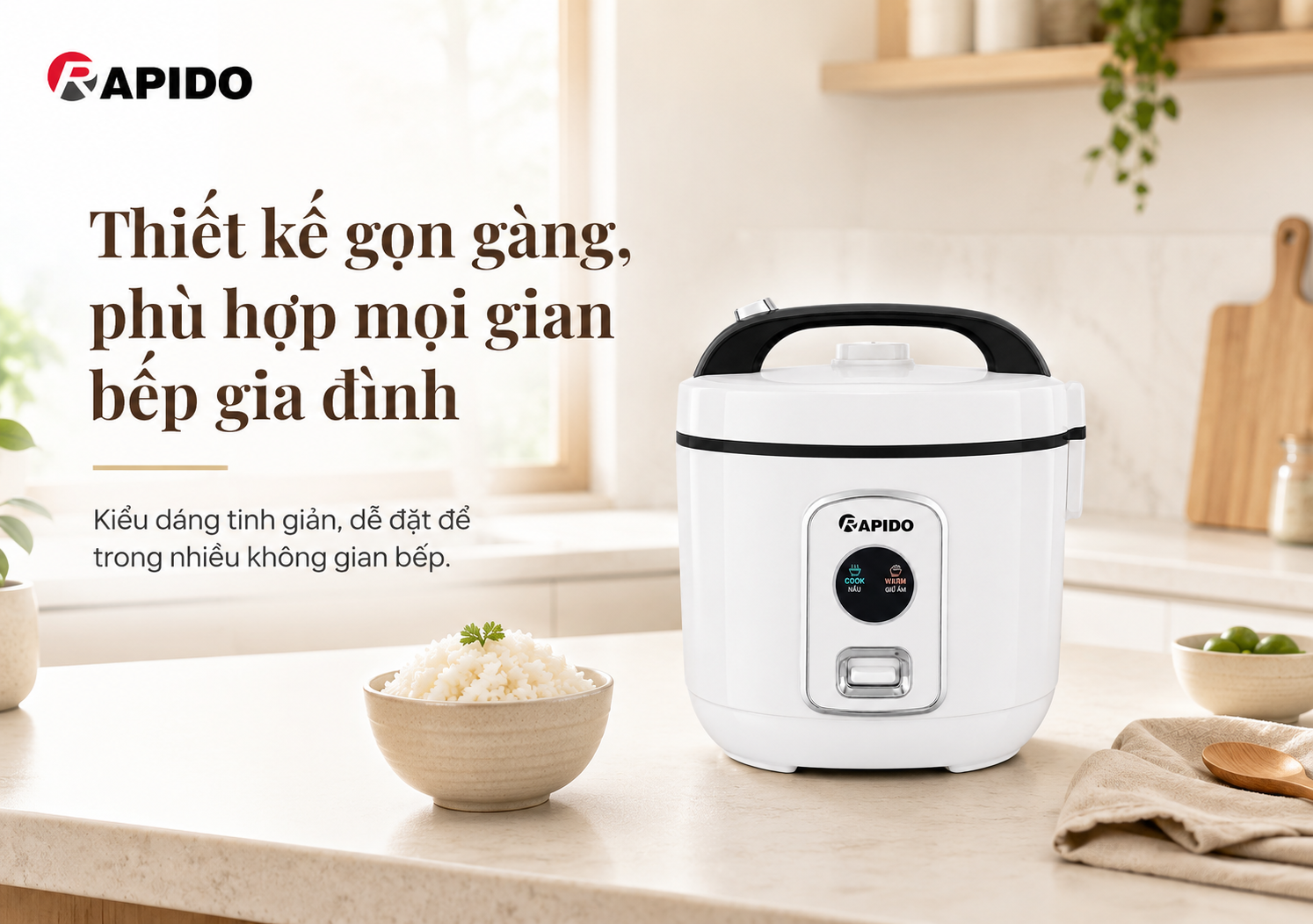Nồi cơm điện lòng inox 1.8 Lít Rapido RC - 1.8M2S 9 c3e52e6f 4250 4257 a1be 239ae2a98857