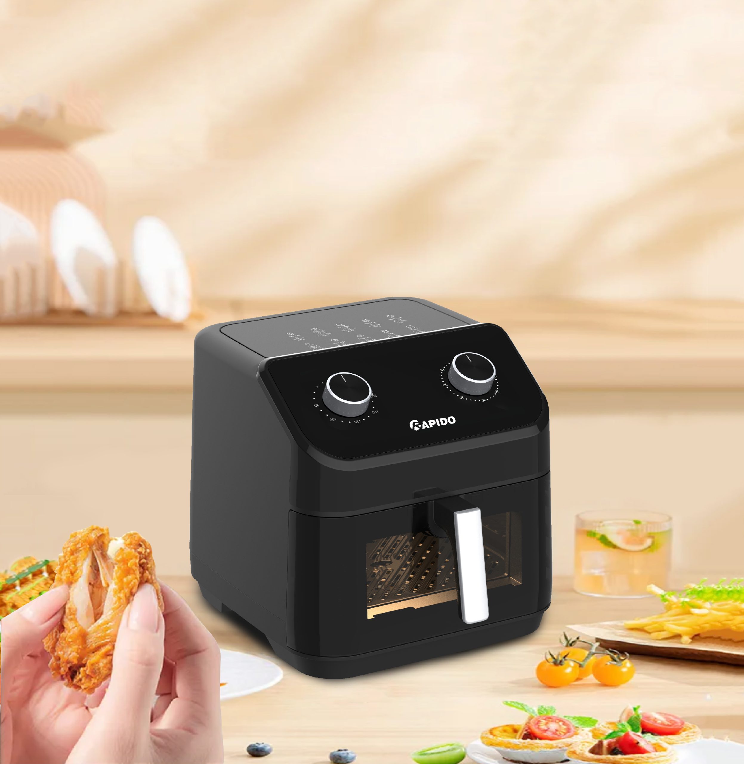 Nồi chiên không dầu Rapido RAF 12M2 Nồi chiên không dầu Rapido RAF 12M2