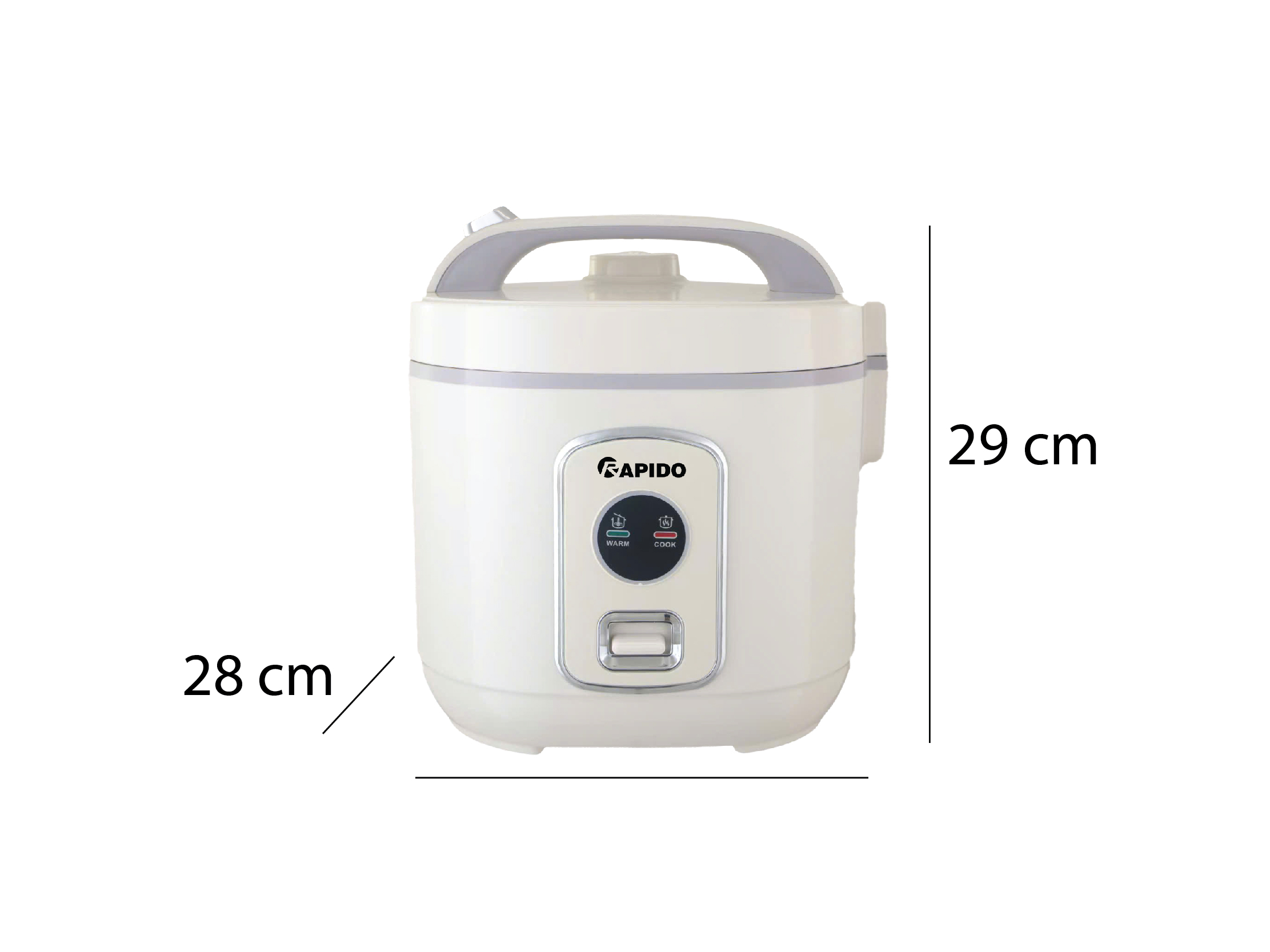 Nồi cơm điện cơ Rapido RC - 1.8M2 Nồi cơm điện cơ Rapido RC - 1.8M2