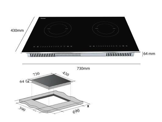 Bếp từ đôi âm Rapido