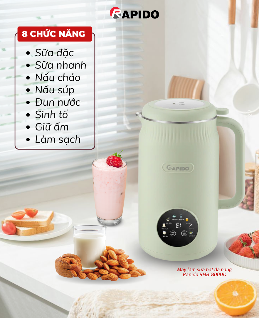 Máy làm sữa hạt Rapido Máy làm sữa hạt