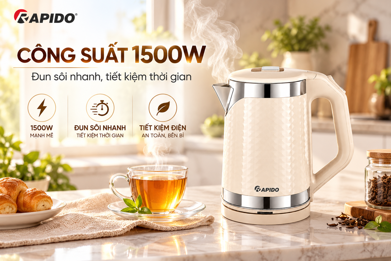 Ấm đun nước siêu tốc RK2015-CD Creamy Diamond 9 dc168696 aa29 41e7 b60d d06ebecb6b1c