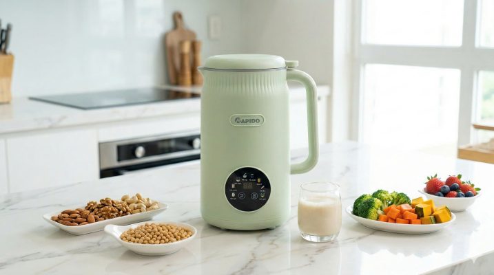 Sữa Hạt – Xu Hướng Sống Khỏe Lành Mạnh Và Bí Quyết Chế Biến Đơn Giản Tại Nhà 2 Máy làm sữa hạt đa năng Rapido RHB-800DC