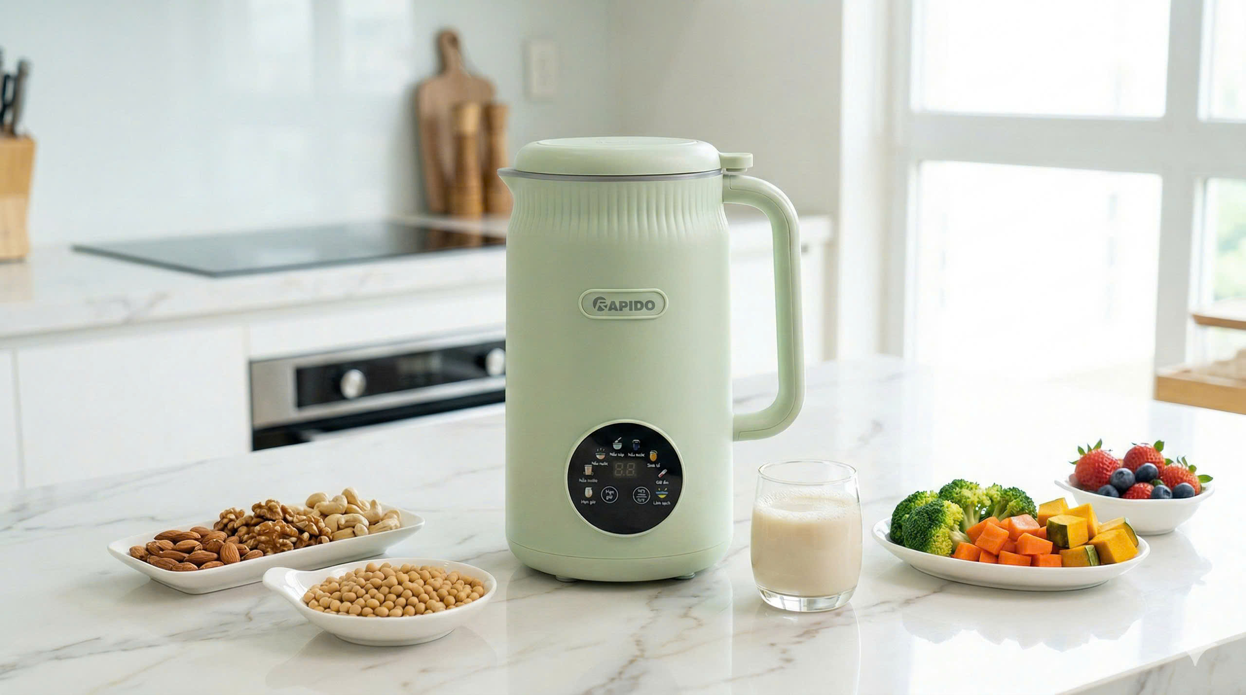 Máy làm sữa hạt đa năng Rapido RHB-800DC Máy làm sữa hạt đa năng Rapido RHB-800DC