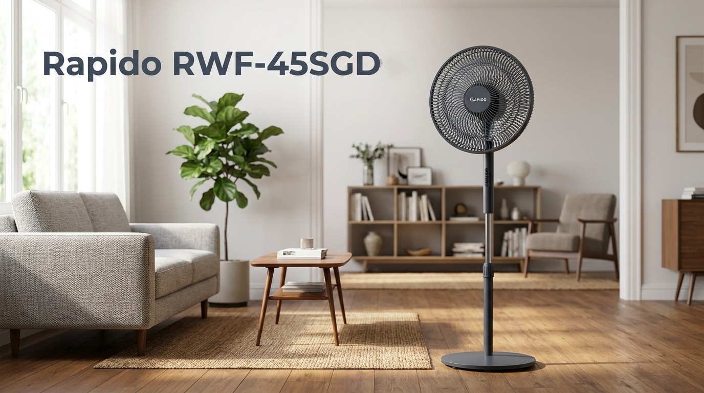 Top 11 quạt cây đứng Rapido chính hãng đáng mua nhất 2026 11 Quạt cây Rapido_RWF-45SGD