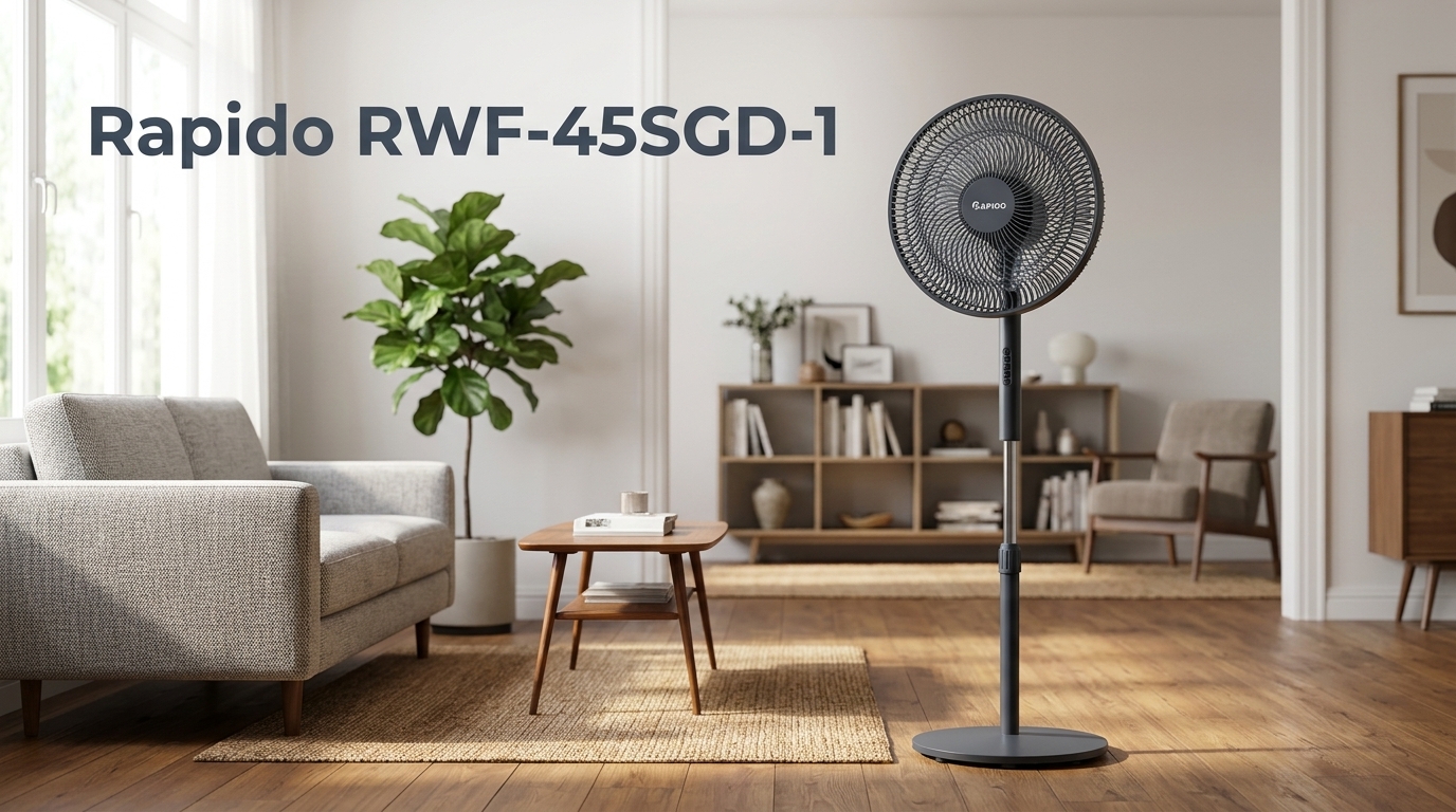 Top 11 quạt cây đứng Rapido chính hãng đáng mua nhất 2026 7 Quạt Rapido_RWF-45SGD-1