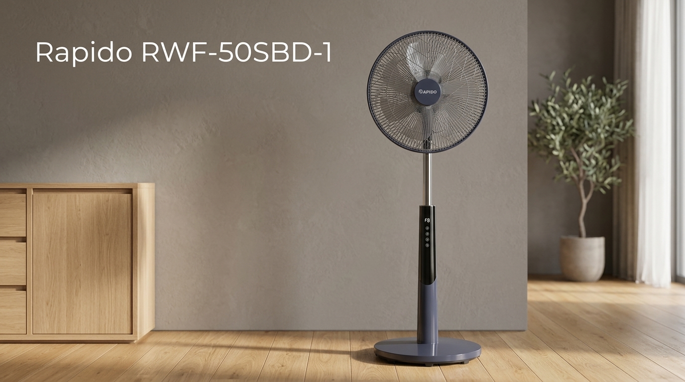 Top 11 quạt cây đứng Rapido chính hãng đáng mua nhất 2026 3 Quạt đứng làm mát Rapido_RWF-50SBD-1