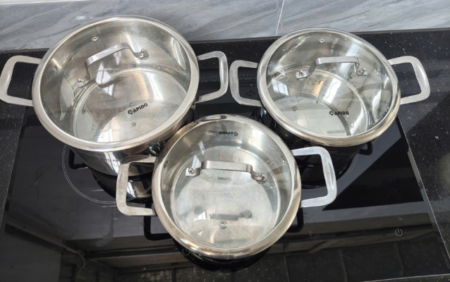Bộ nồi inox 3 chiếc RK202224