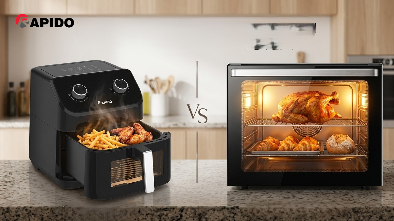 Nên mua nồi chiên không dầu hay lò nướng? So sánh chi tiết 4 So sánh nồi chiên không dầu và lò nướng