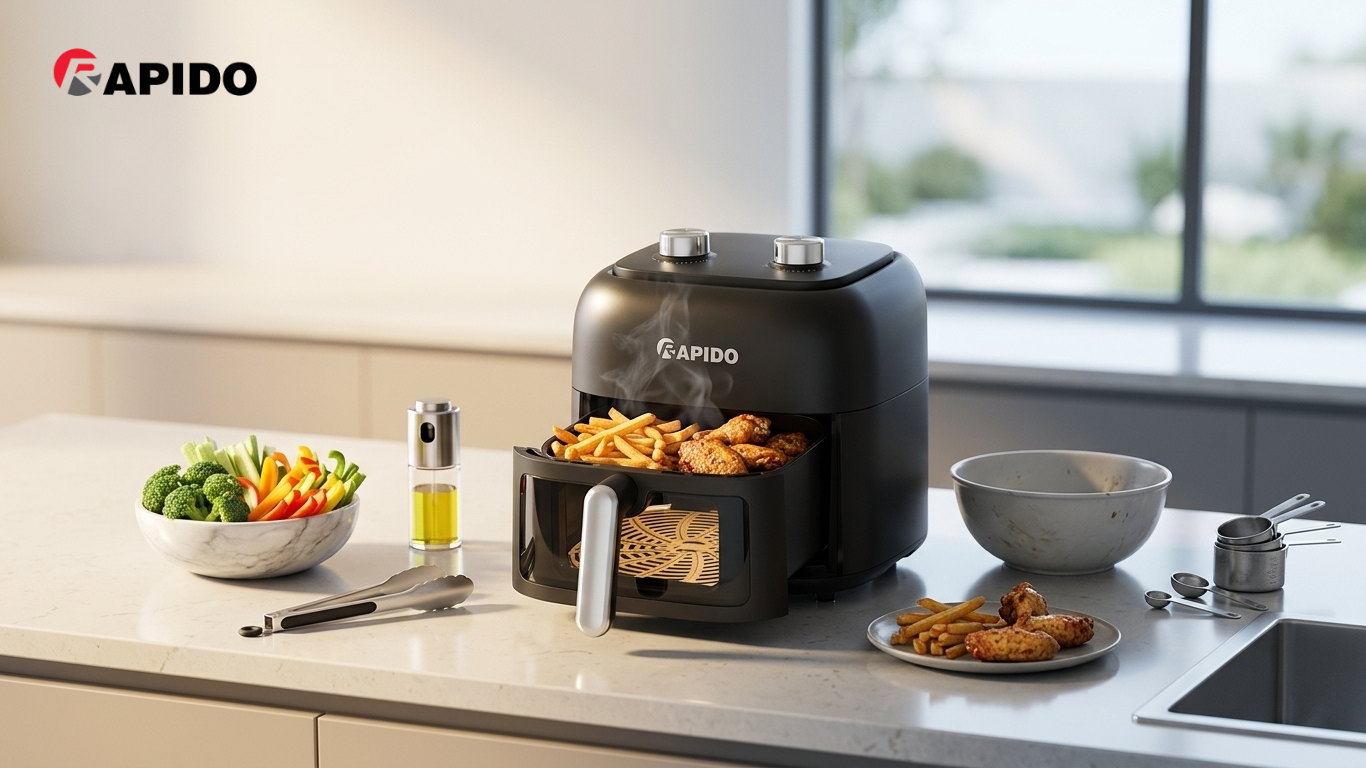 Nên mua nồi chiên không dầu hay lò nướng? So sánh chi tiết 2 Nồi chiên không dầu phù hợp cho nhu cầu nấu nướng 1-3 người