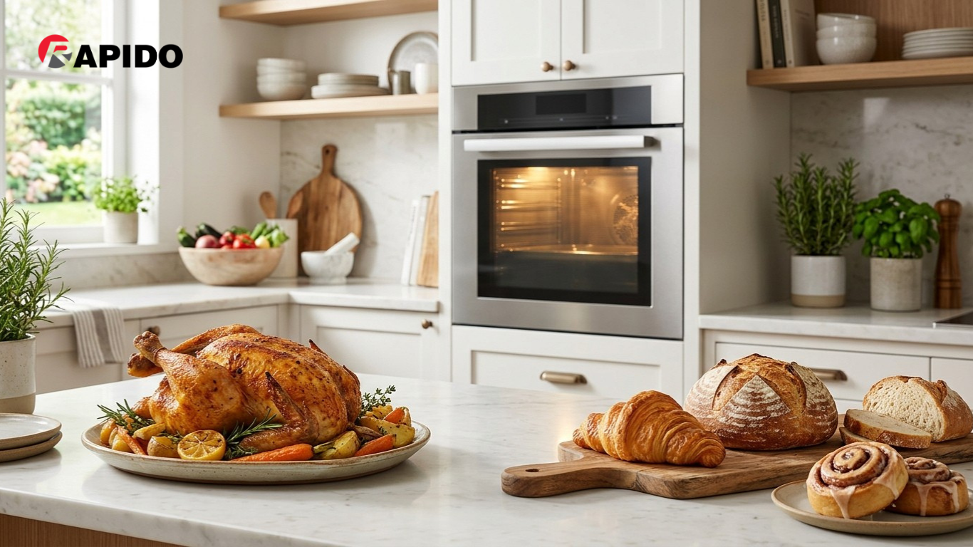 Nên mua nồi chiên không dầu hay lò nướng? So sánh chi tiết 3 Lò nướng phù hợp cho nhu cầu nướng thực phẩm lớn, nhiều