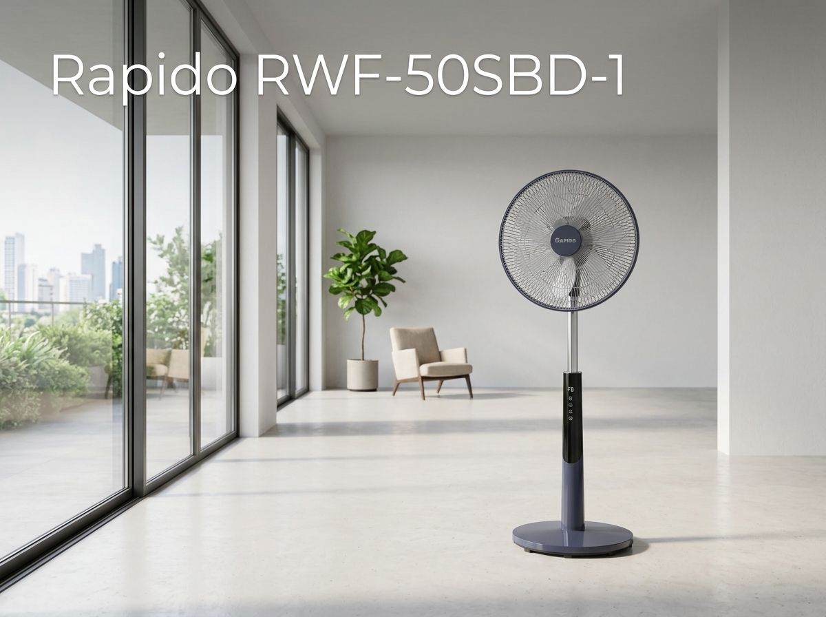 Quạt đứng có remote Rapido RWF-50SBD-1