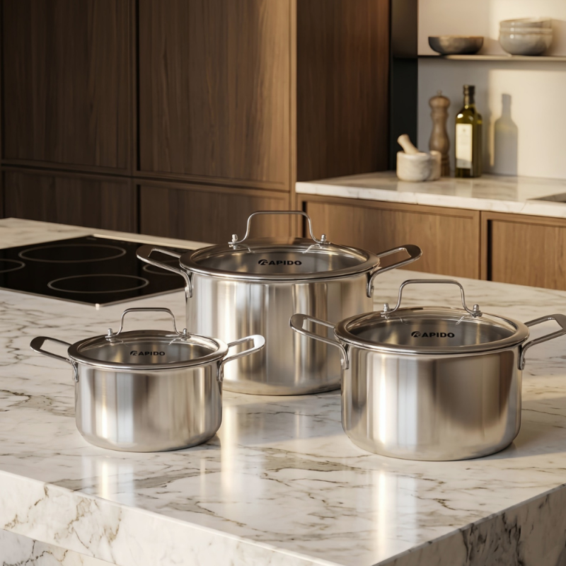 Bộ 3 nồi inox Rapido