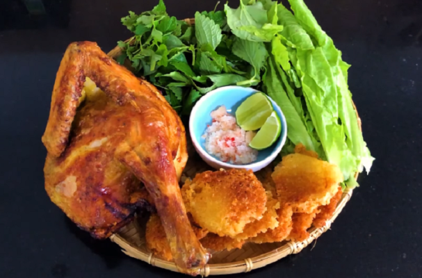 cach lam ga nuong da gion bang noi chien khong dau 1