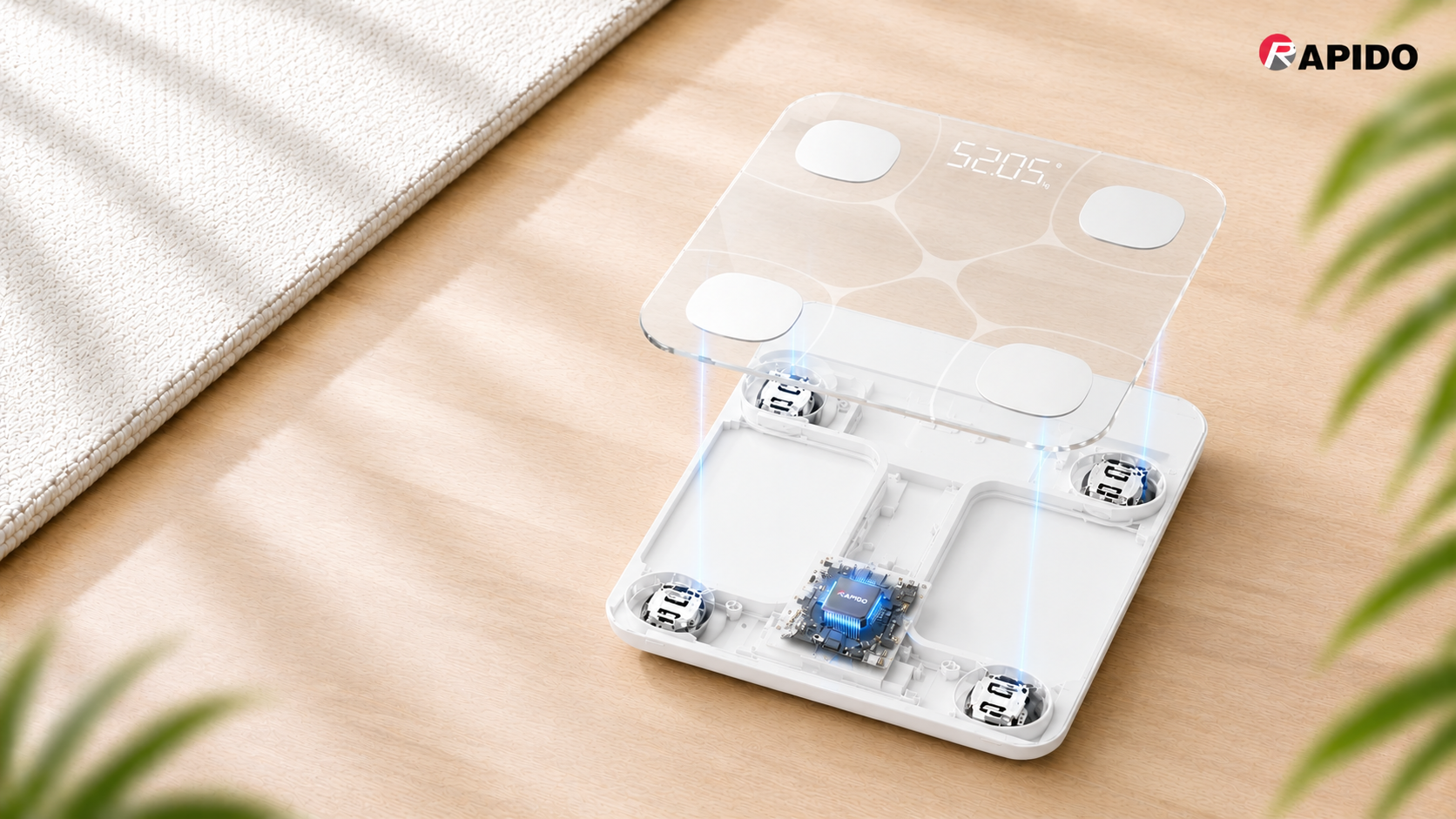 Cân sức khỏe phân tích chỉ số - loại vuông, bluetooth RSB08-WS 8 dd512f9f d9d1 423c abe8 bafc4a686d8c