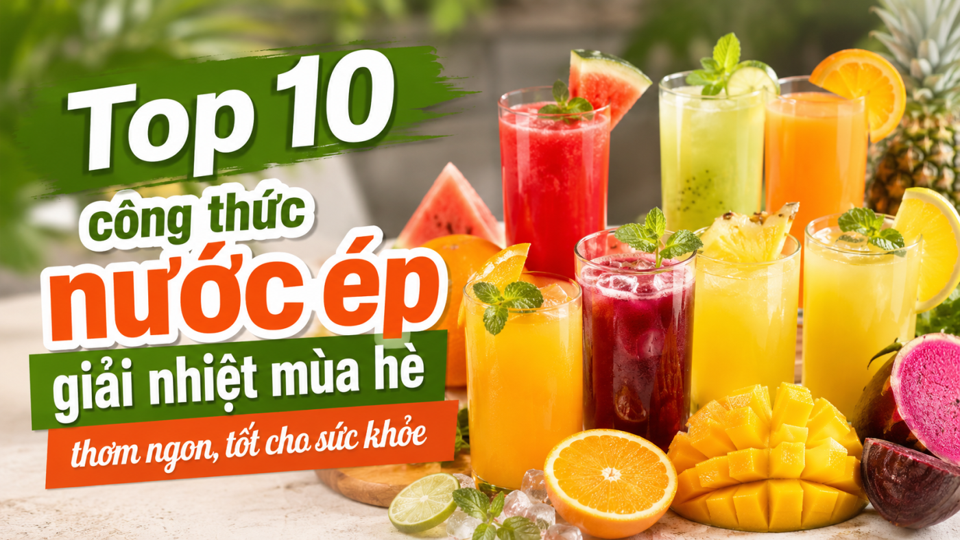 Công thức nước ép giải nhiệt mùa hè