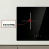 Cooktop zone with red label 202605091405