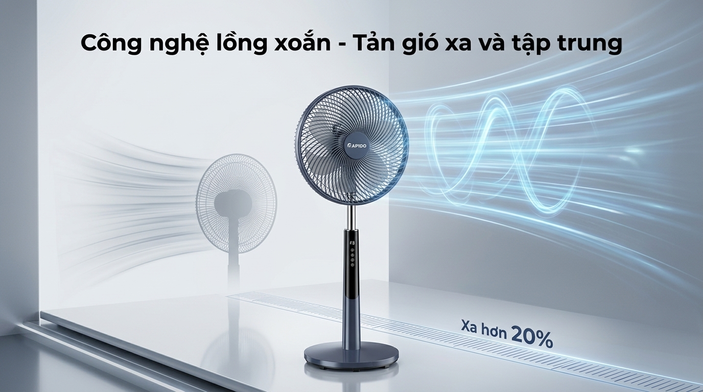 Quạt Đứng Rapido RWF-50PBD-1