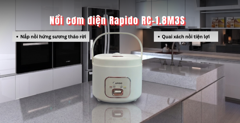 Nồi cơm điện Rapido RC-1.8M3S