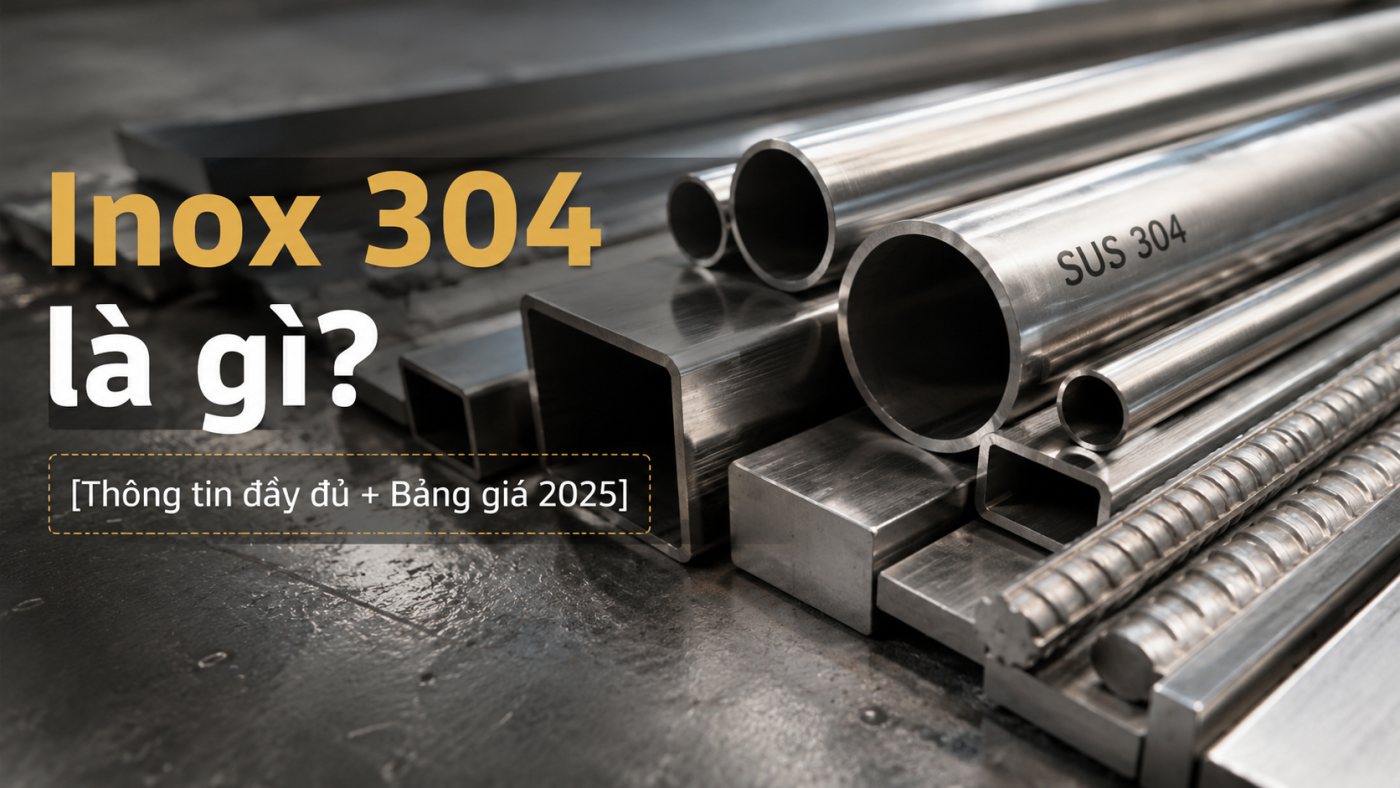 Inox 304 là gì? [Thông tin đầy đủ + Bảng giá 2025]