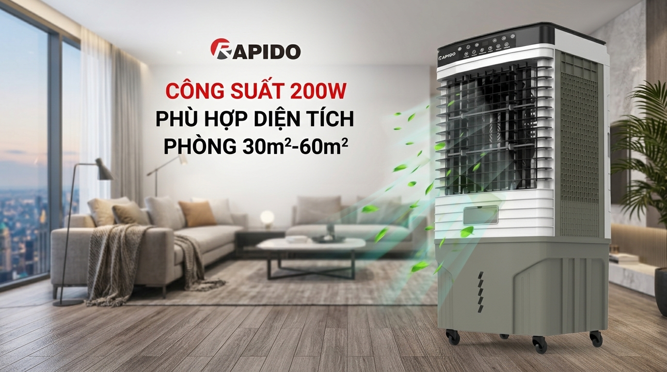 Quạt điều hòa không khí Rapido Fresh-O 9000D 13 doi size anh thanh 16 9 202605210855