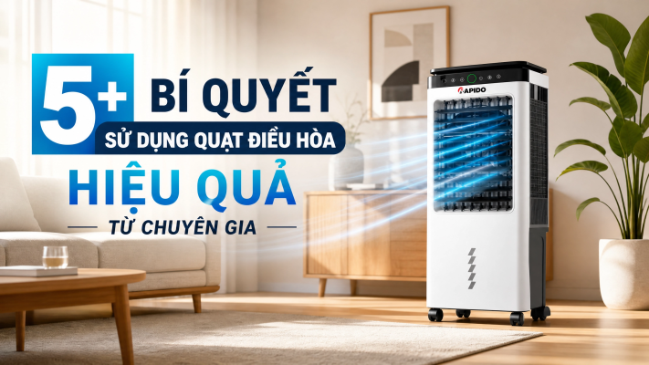 5+ bí quyết sử dụng quạt điều hòa hiệu quả