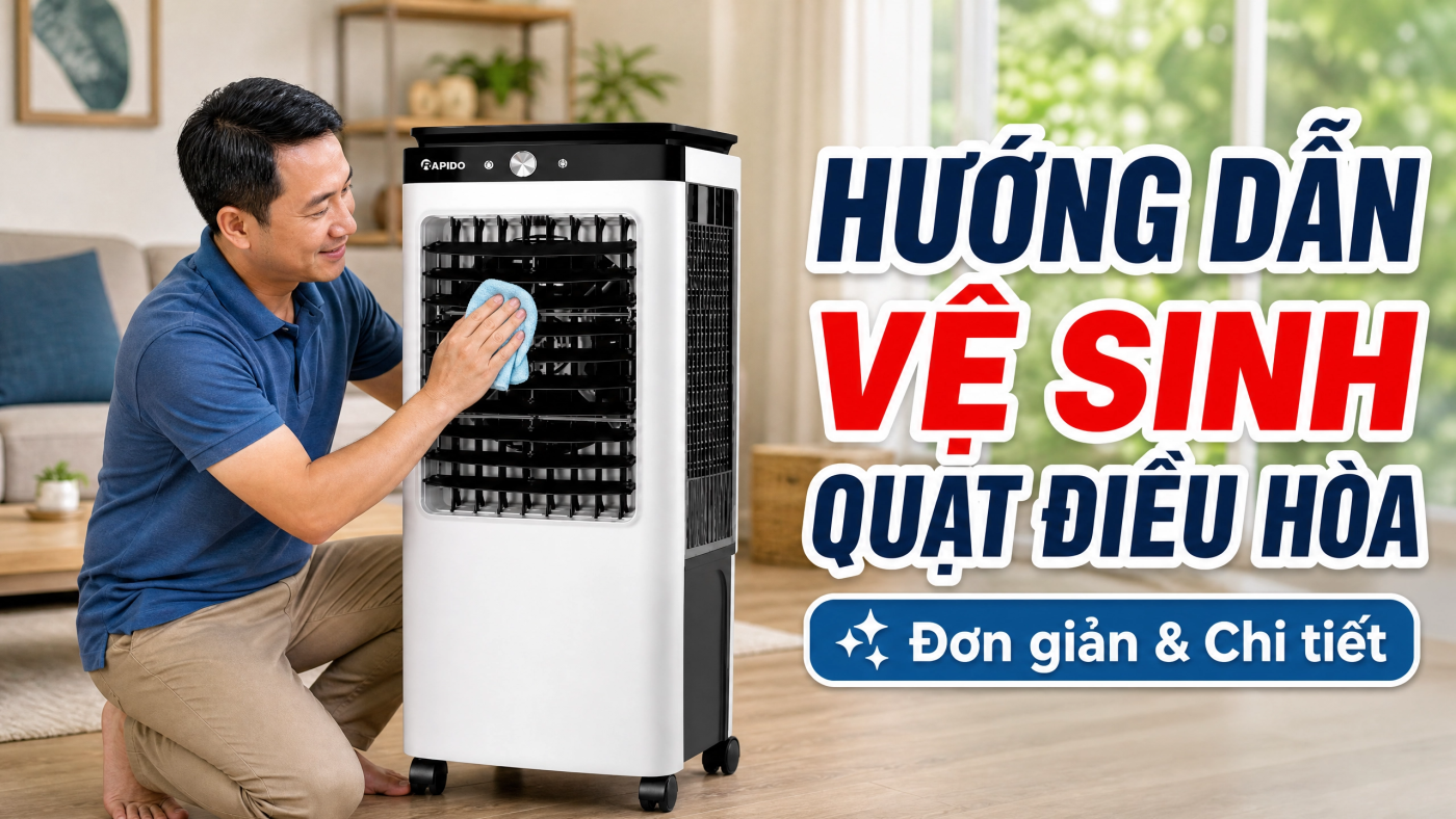 hướng dẫn vệ sinh quạt điều hòa tại nhà
