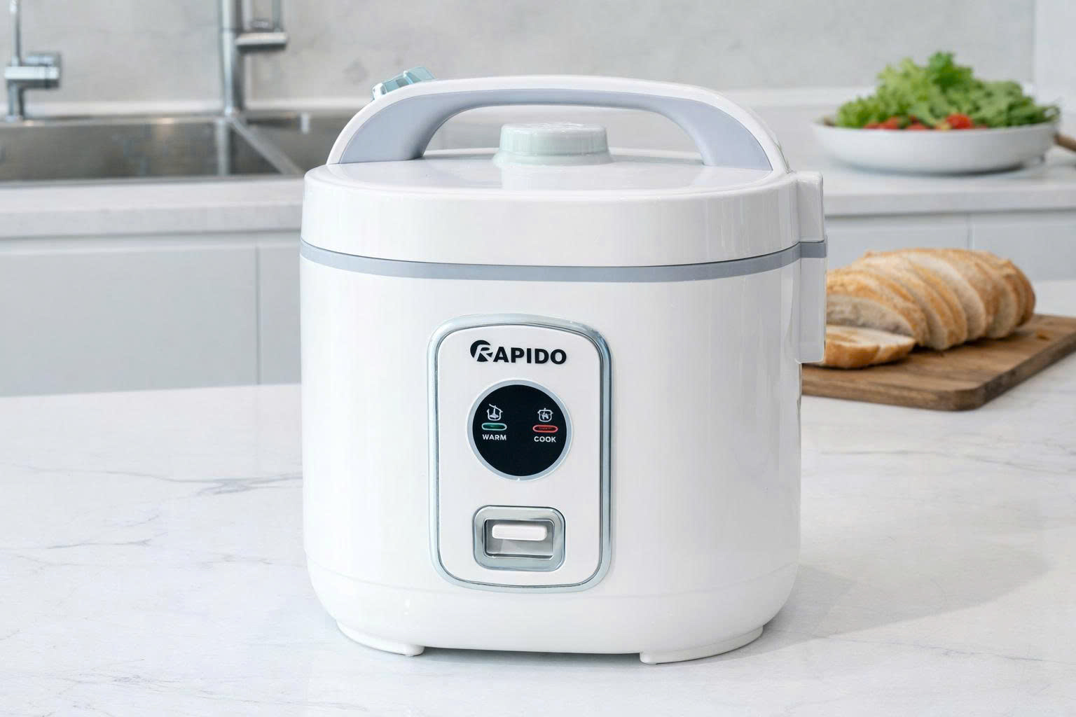 Nồi cơm điện lòng nhôm chống dính 1.8 lít Rapido RC – 1.8M2