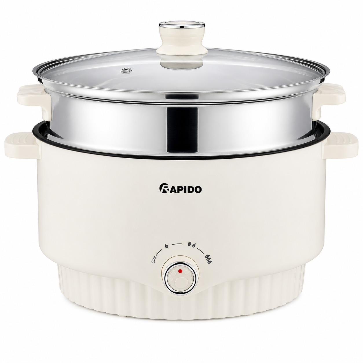 Nồi lẩu điện đa năng 4.5L trắng kem