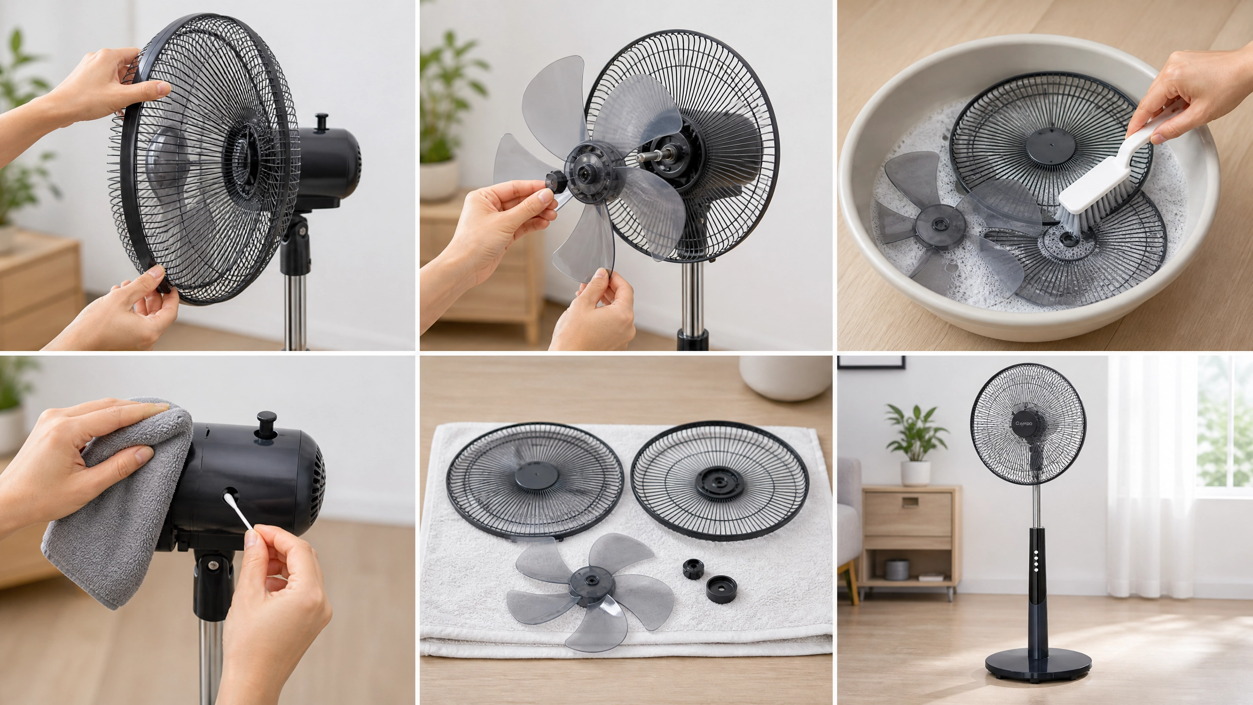 Vệ sinh quạt đứng đúng cách: 6 bước đơn giản tại nhà 4 huong dan 6 buoc ve sinh quat