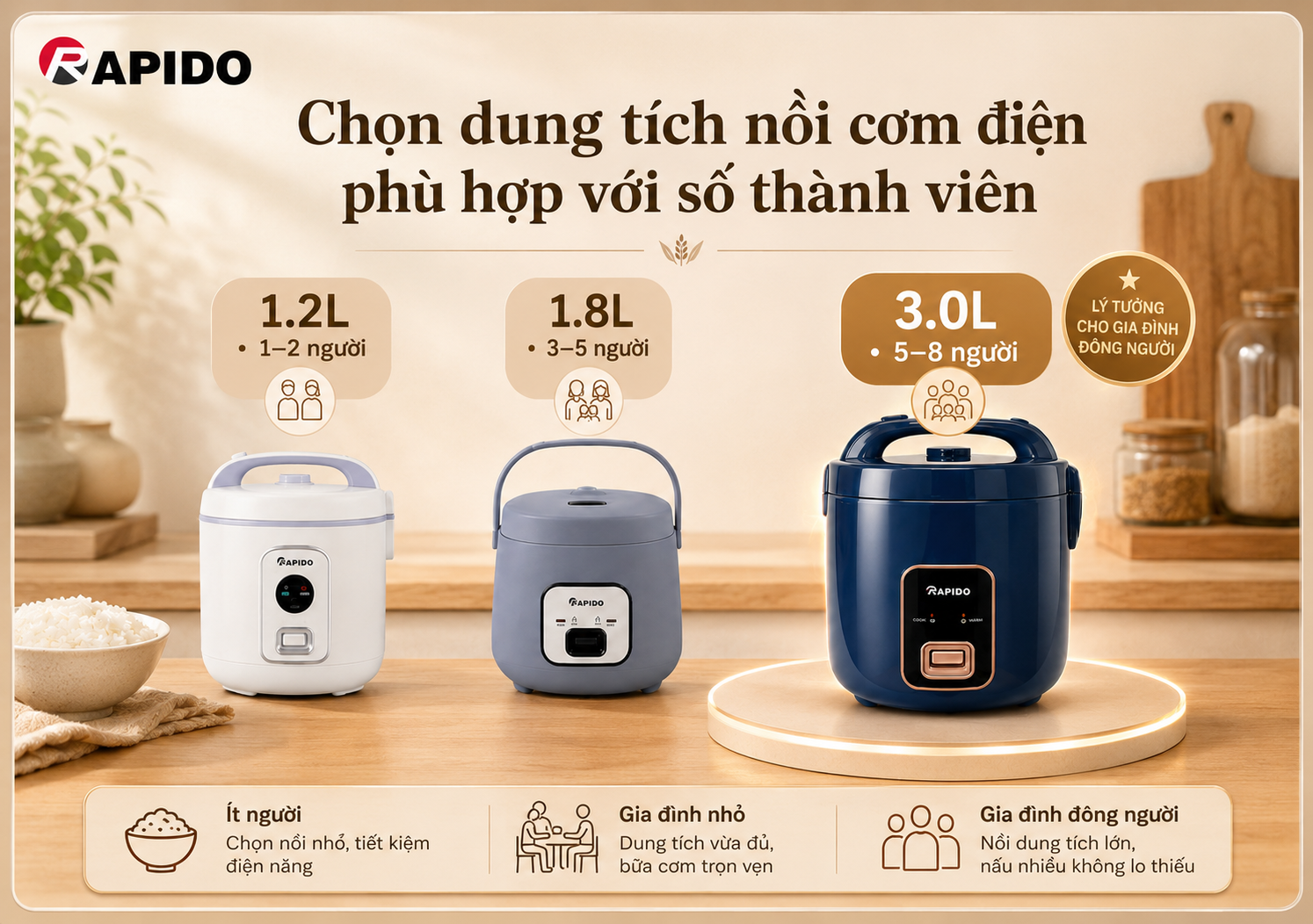 Kinh nghiệm chọn mua nồi cơm điện mới: Chọn đúng để bữa cơm ngon hơn mỗi ngày 3 Kinh nghiệm chọn mua nồi cơm điện mới