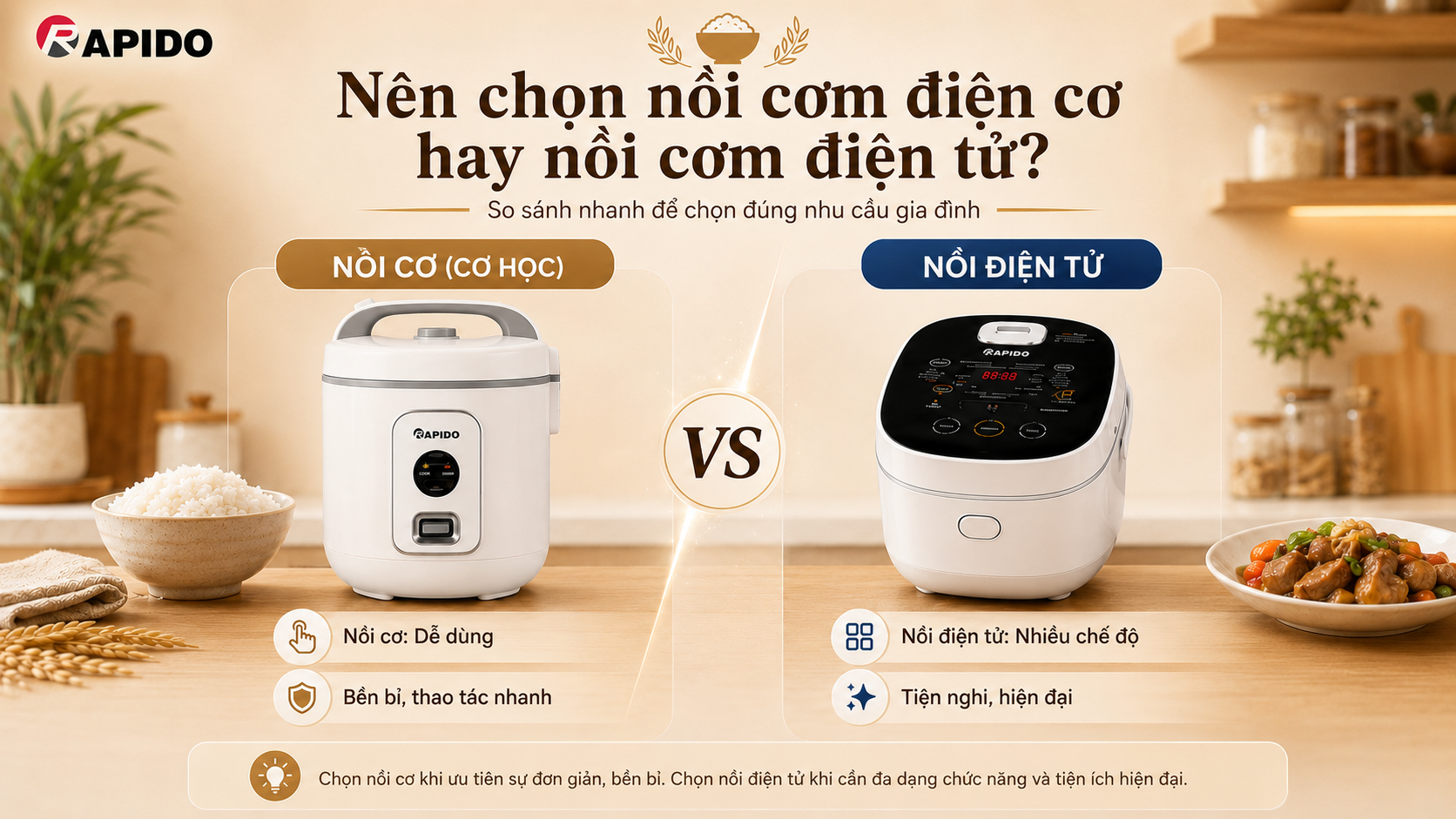 Kinh nghiệm chọn mua nồi cơm điện mới: Chọn đúng để bữa cơm ngon hơn mỗi ngày 6 Kinh nghiệm chọn mua nồi cơm điện mới