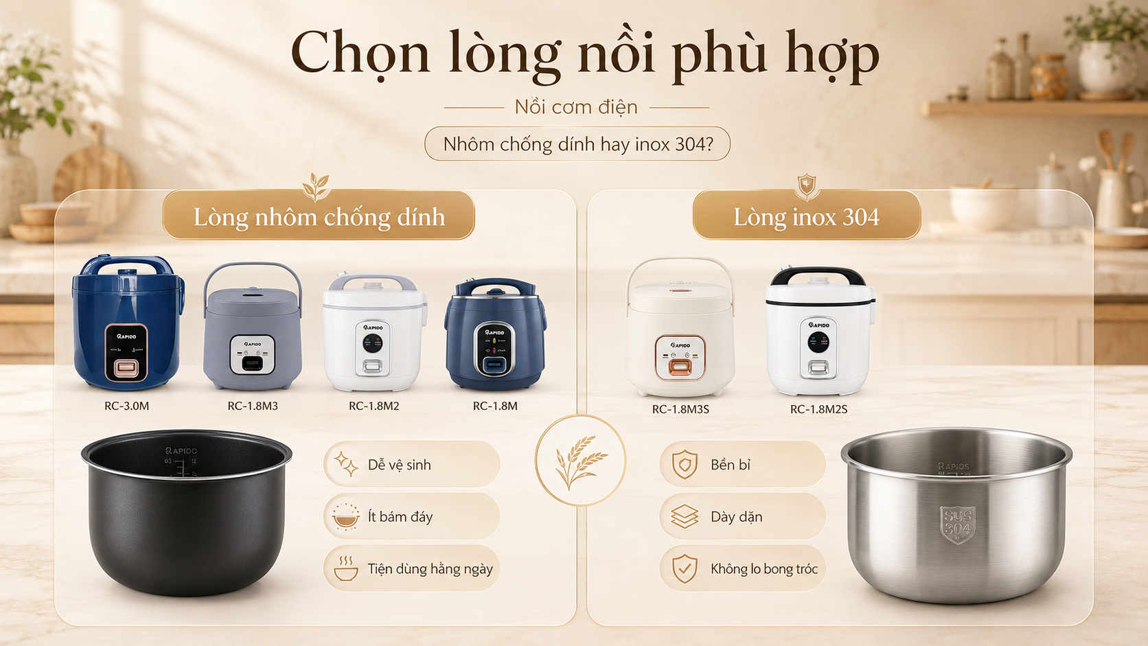 Bí Kíp Nấu Cơm Dẻo Ngon Bằng Nồi Cơm Điện