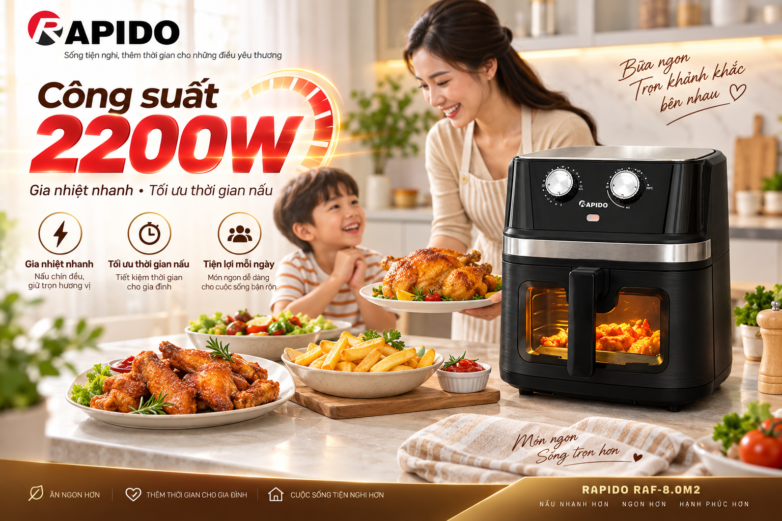 Nồi chiên không dầu RAF-8.0M2 12 403d3d66 2d9a 42f7 b6bb 3dcf2ce4e047